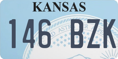 KS license plate 146BZK