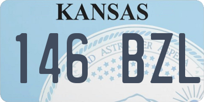 KS license plate 146BZL
