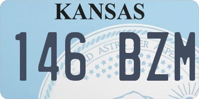 KS license plate 146BZM