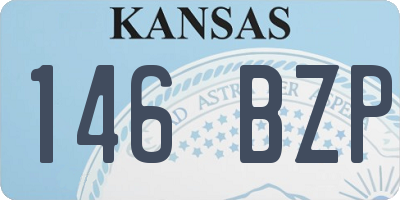 KS license plate 146BZP