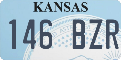 KS license plate 146BZR
