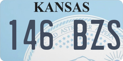 KS license plate 146BZS