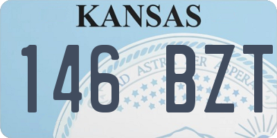 KS license plate 146BZT