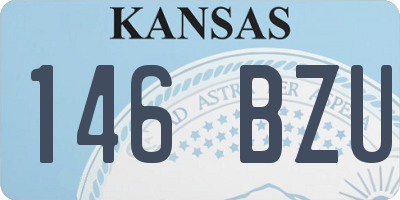 KS license plate 146BZU