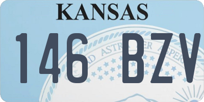 KS license plate 146BZV