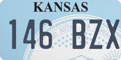 KS license plate 146BZX