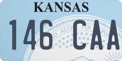 KS license plate 146CAA