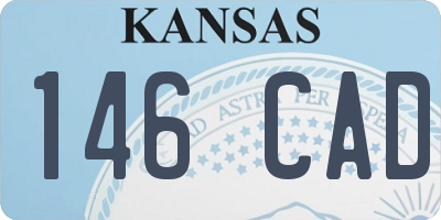KS license plate 146CAD