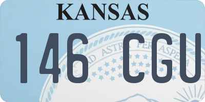 KS license plate 146CGU