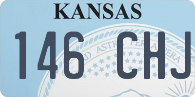 KS license plate 146CHJ