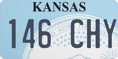 KS license plate 146CHY