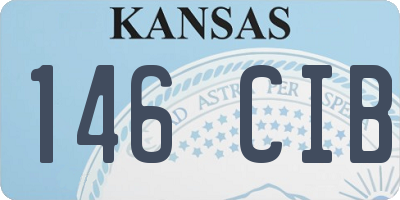 KS license plate 146CIB