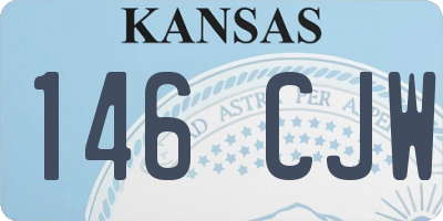 KS license plate 146CJW