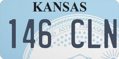 KS license plate 146CLN