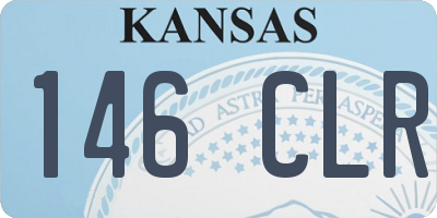 KS license plate 146CLR
