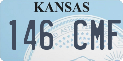 KS license plate 146CMF