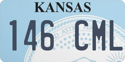 KS license plate 146CML
