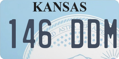KS license plate 146DDM