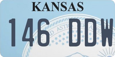KS license plate 146DDW