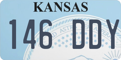 KS license plate 146DDY