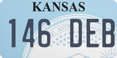 KS license plate 146DEB