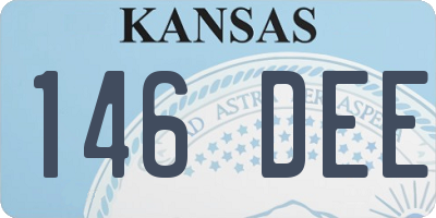 KS license plate 146DEE