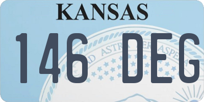 KS license plate 146DEG