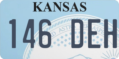 KS license plate 146DEH