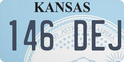 KS license plate 146DEJ