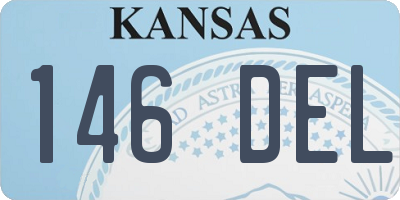 KS license plate 146DEL