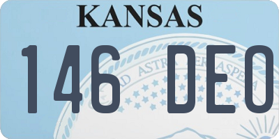 KS license plate 146DEO