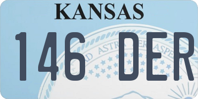KS license plate 146DER