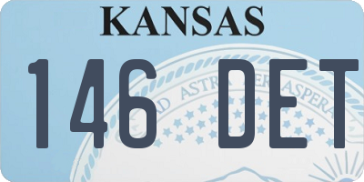 KS license plate 146DET