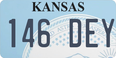 KS license plate 146DEY