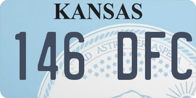 KS license plate 146DFC