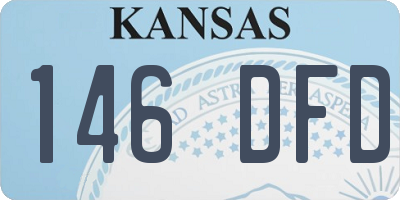 KS license plate 146DFD