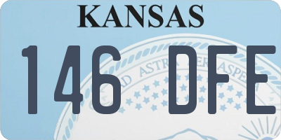 KS license plate 146DFE