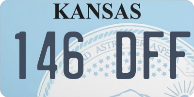 KS license plate 146DFF