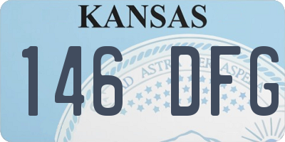 KS license plate 146DFG