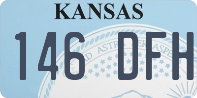 KS license plate 146DFH