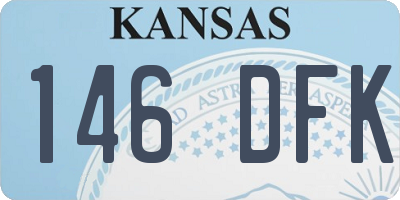 KS license plate 146DFK