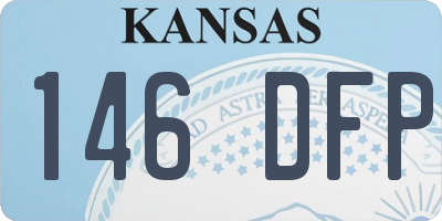 KS license plate 146DFP