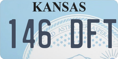 KS license plate 146DFT
