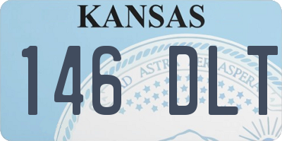 KS license plate 146DLT