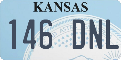 KS license plate 146DNL