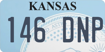 KS license plate 146DNP