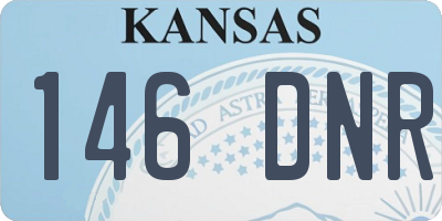 KS license plate 146DNR