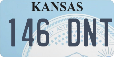 KS license plate 146DNT