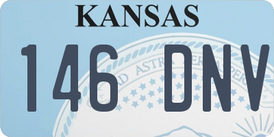 KS license plate 146DNV