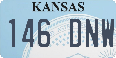 KS license plate 146DNW